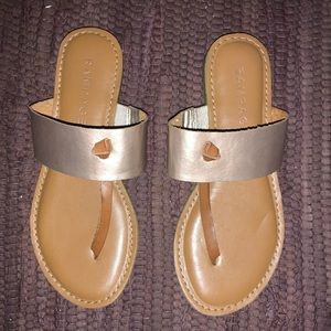 Rampage Rose Gold Sandals
